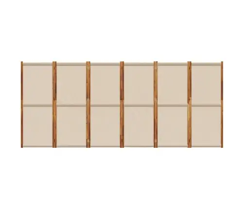 6 Paneeliga Ruumijagaja, Hallikaspruun , 420X180 Cm