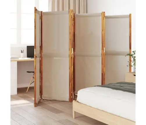 6 Paneeliga Ruumijagaja, Hallikaspruun , 420X180 Cm