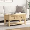Kafijas Galdiņš Ar Atvilktnēm Corona, 85X50X45 Cm, Priedes Koks Vidaxl