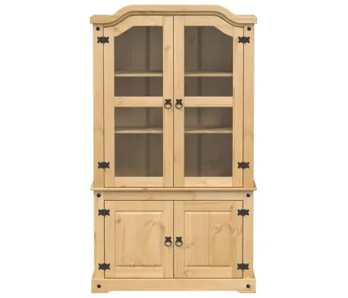 Stiklinė Eksponavimo Spintelė Corona, 103,5X42X180cm Pušis