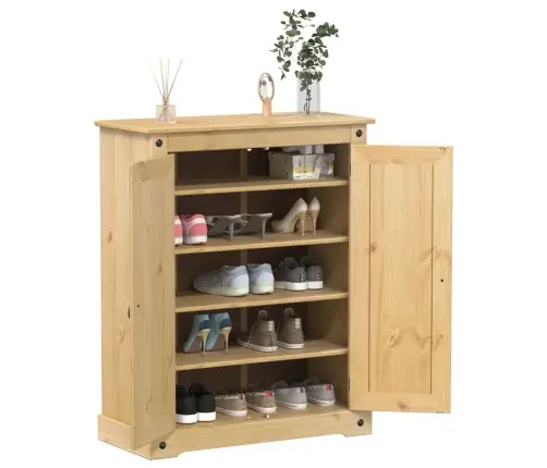 Apavu Skapītis Corona, 86X38,5X108 Cm, Priedes Masīvkoks Vidaxl