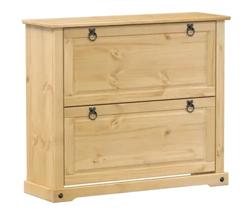 Apavu Skapītis Corona, 99X32X85 Cm, Priedes Masīvkoks Vidaxl