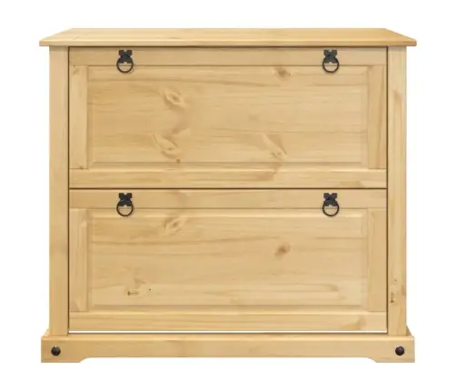 Apavu Skapītis Corona, 99X32X85 Cm, Priedes Masīvkoks Vidaxl