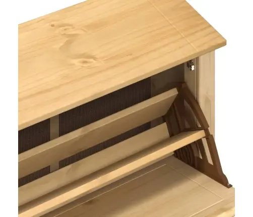 Apavu Skapītis Corona, 99X32X85 Cm, Priedes Masīvkoks Vidaxl