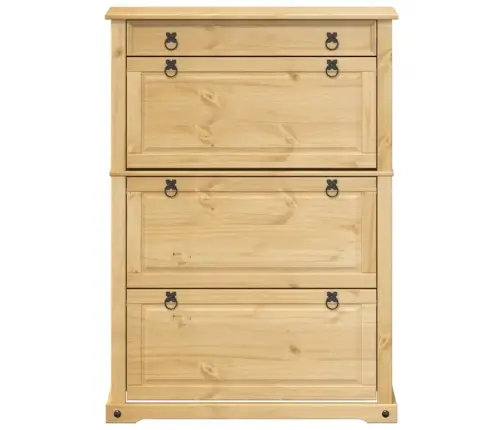 Apavu Skapītis Corona, 99X32X138 Cm, Priedes Masīvkoks Vidaxl