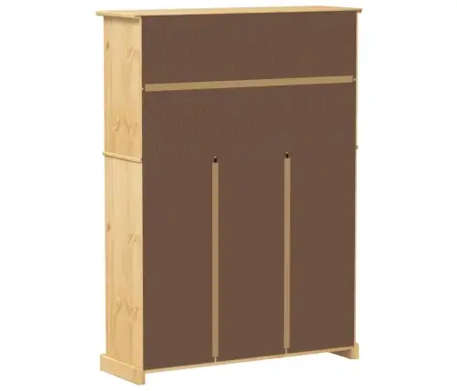 Apavu Skapītis Corona, 99X32X138 Cm, Priedes Masīvkoks Vidaxl