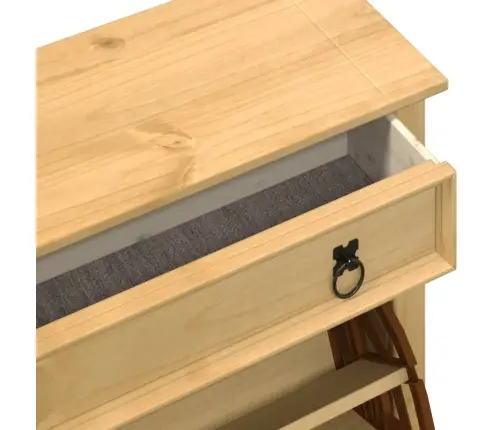 Apavu Skapītis Corona, 99X32X138 Cm, Priedes Masīvkoks Vidaxl