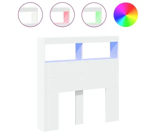 Galvūgalis-Spintelė Su Led, Baltos Spalvos, 100X17X102Cm