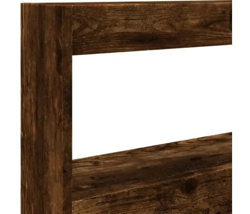 Galvgaļa Skapis Ar Led, Ozolkoka Krāsa, 100X17X102 Cm Vidaxl