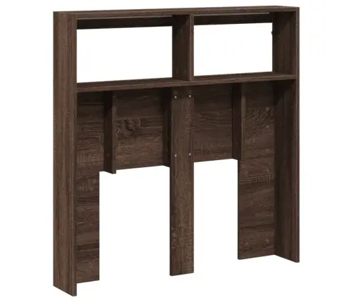 Voodipeatsi Kapp Led-Tuledega, Pruun Tamm, 100X17X102 Cm