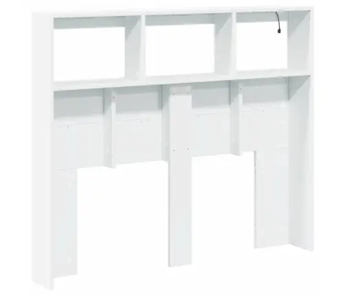 Galvūgalis-Spintelė Su Led, Baltos Spalvos, 120X17X102Cm