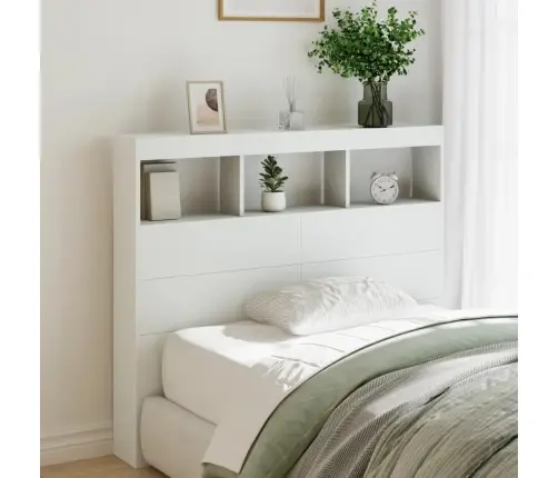 Galvūgalis-Spintelė Su Led, Baltos Spalvos, 120X17X102Cm