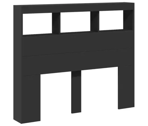 Galvgaļa Skapis Ar Led, Melns, 120X17X102 Cm Vidaxl Galvgaļa Skapis Ar Led, Melns, 120X17X102 Cm Vidaxl