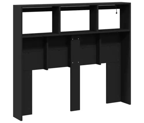 Galvgaļa Skapis Ar Led, Melns, 120X17X102 Cm Vidaxl Galvgaļa Skapis Ar Led, Melns, 120X17X102 Cm Vidaxl