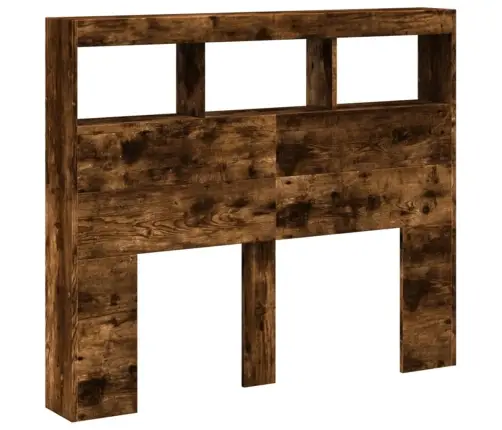 Galvgaļa Skapis Ar Led, Ozolkoka Krāsa, 120X17X102 Cm Vidaxl