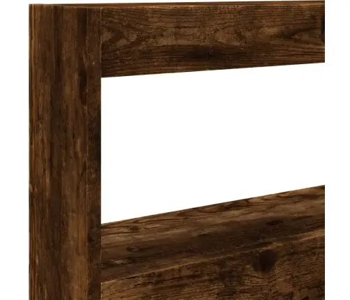 Galvgaļa Skapis Ar Led, Ozolkoka Krāsa, 120X17X102 Cm Vidaxl