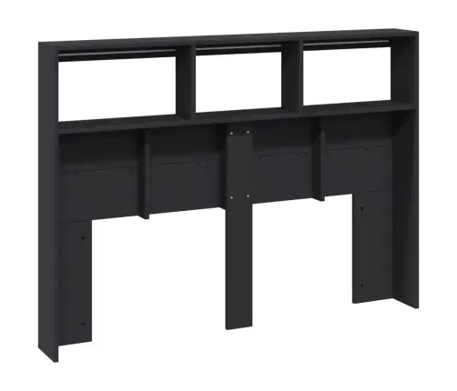 Galvgaļa Skapis Ar Led, Melns, 140X17X102 Cm Vidaxl