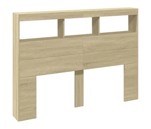 Galvgaļa Skapis Ar Led, Ozolkoka Krāsa, 140X17X102 Cm Vidaxl