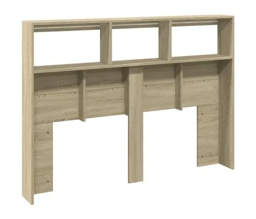 Galvgaļa Skapis Ar Led, Ozolkoka Krāsa, 140X17X102 Cm Vidaxl