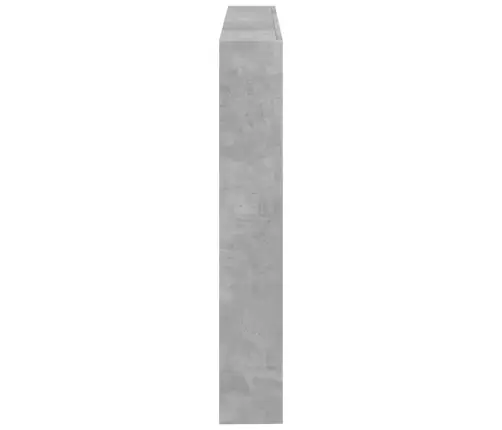 Galvgaļa Skapis Ar Led, Betona Pelēks, 140X17X102 Cm Vidaxl