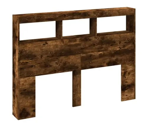 Galvgaļa Skapis Ar Led, Ozolkoka Krāsa, 140X17X102 Cm Vidaxl