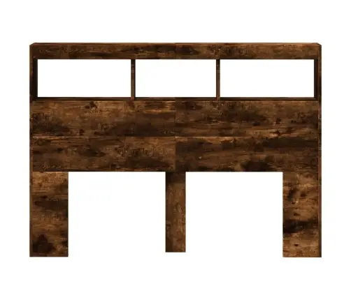 Galvgaļa Skapis Ar Led, Ozolkoka Krāsa, 140X17X102 Cm Vidaxl