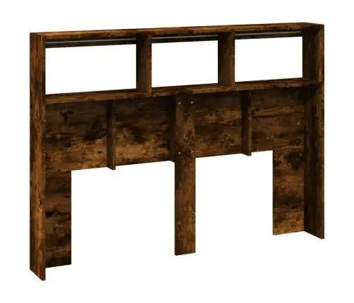 Galvgaļa Skapis Ar Led, Ozolkoka Krāsa, 140X17X102 Cm Vidaxl