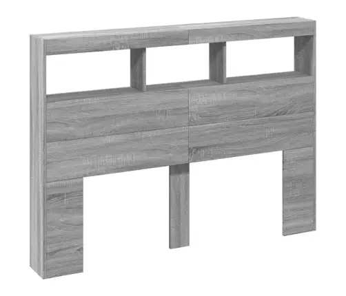 Voodipeatsi Kapp Led-Tuledega Hall Sonoma Tamm 140X17X102 Cm