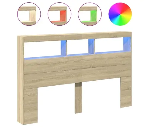 Galvūgalis-Spintelė Su Led, Ąžuolo Spalvos, 160X17X102Cm