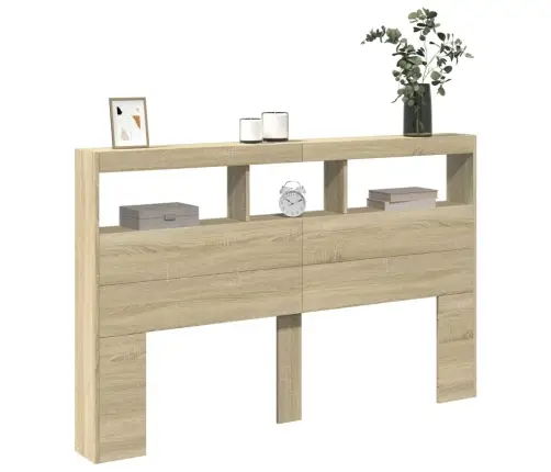 Galvūgalis-Spintelė Su Led, Ąžuolo Spalvos, 160X17X102Cm