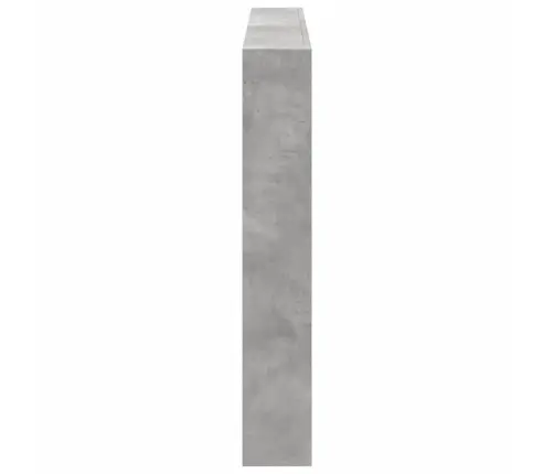 Galvūgalis-Spintelė Su Led, Betono Pilkos Spalvos, 160X17X102Cm Galvūgalis-Spintelė Su Led, Betono Pilkos Spalvos, 160X17X102Cm