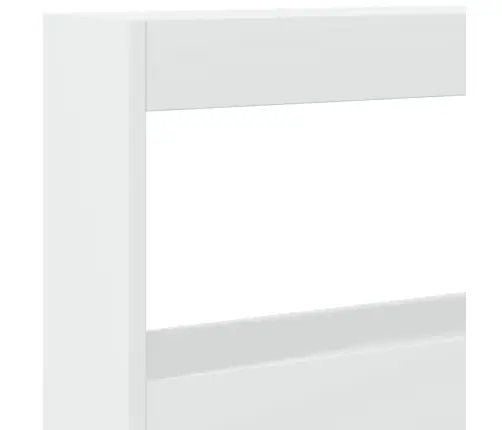 Galvgaļa Skapis Ar Led, Balts, 180X17X102 Cm Vidaxl