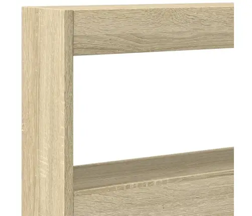 Galvgaļa Skapis Ar Led, Ozolkoka Krāsa, 180X17X102 Cm Vidaxl