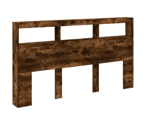 Galvgaļa Skapis Ar Led, Ozolkoka Krāsa, 180X17X102 Cm Vidaxl