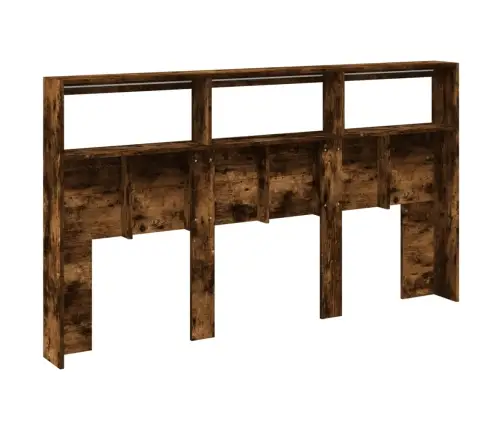 Galvgaļa Skapis Ar Led, Ozolkoka Krāsa, 180X17X102 Cm Vidaxl