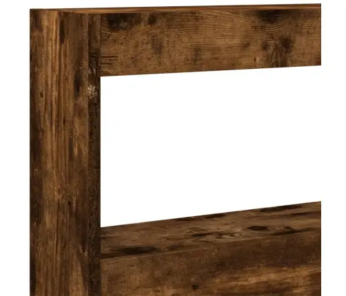 Galvgaļa Skapis Ar Led, Ozolkoka Krāsa, 180X17X102 Cm Vidaxl