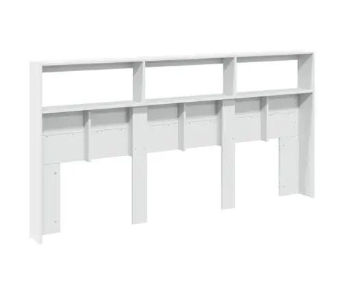 Galvgaļa Skapis Ar Led, Balts, 200X17X102 Cm Vidaxl