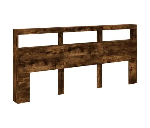 Galvgaļa Skapis Ar Led, Ozolkoka Krāsa, 220X17X102 Cm Vidaxl