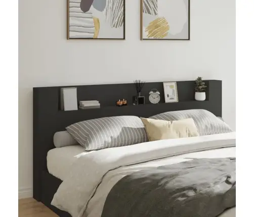 Galvgaļa Skapis Ar Led, Melns, 220X16,5X103,5 Cm Vidaxl