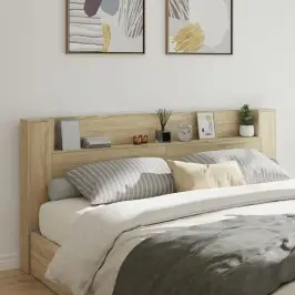 Galvgaļa Skapis Ar Led, Ozolkoka Krāsa, 220X16,5X103,5 Cm Vidaxl