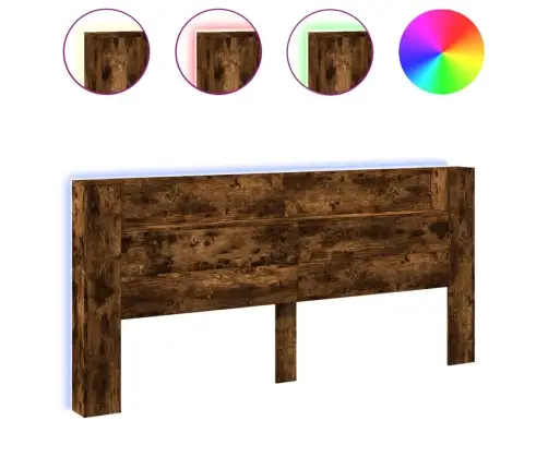 Galvūgalis-Spintelė Su Led, Dūminio Ąžuolo, 220X16,5X103,5Cm