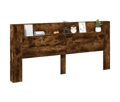 Galvūgalis-Spintelė Su Led, Dūminio Ąžuolo, 220X16,5X103,5Cm