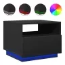 Kafijas Galdiņš Ar Led, Melns, 50X49X40 Cm Vidaxl Kafijas Galdiņš Ar Led, Melns, 50X49X40 Cm Vidaxl