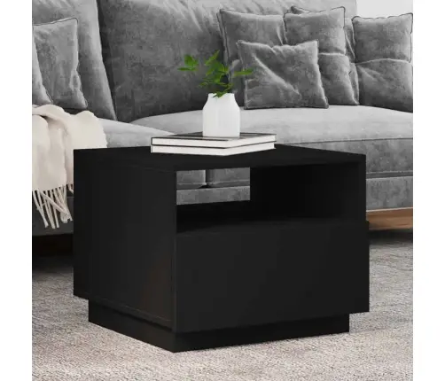 Kafijas Galdiņš Ar Led, Melns, 50X49X40 Cm Vidaxl Kafijas Galdiņš Ar Led, Melns, 50X49X40 Cm Vidaxl