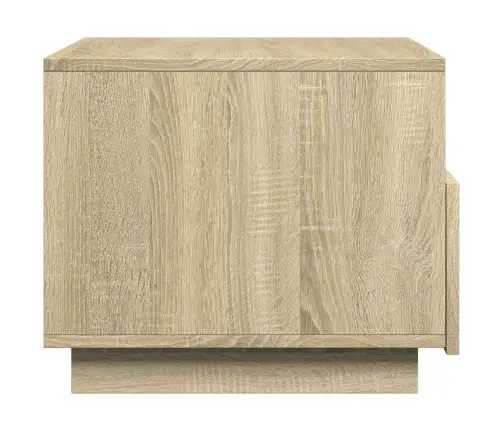 Kavos Staliukas Su Led Lemputėmis, Sonoma Ąžuolo, 50X49X40Cm Kavos Staliukas Su Led Lemputėmis, Sonoma Ąžuolo, 50X49X40Cm