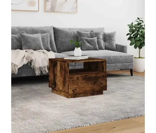 Kafijas Galdiņš Ar Led, Ozolkoka, 50X49X40 Cm Vidaxl