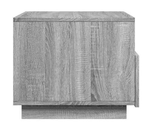 Kafijas Galdiņš Ar Led, Pelēka Ozolkoka Krāsa, 50X49X40 Cm Vidaxl