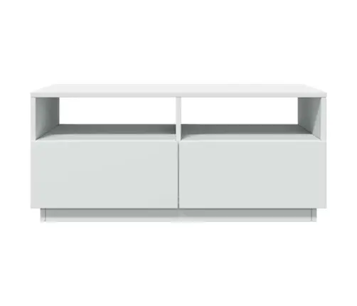 Kavos Staliukas Su Led Lemputėmis, Baltos Spalvos, 90X49X40Cm