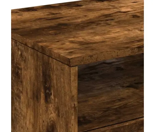 Kafijas Galdiņš Ar Led, Ozolkoka, 90X49X40 Cm Vidaxl