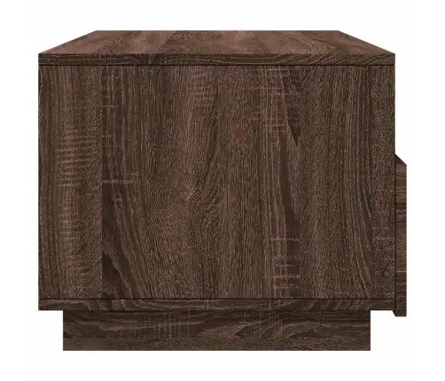 Kafijas Galdiņš Ar Led, Brūna Ozolkoka, 90X49X40 Cm Vidaxl